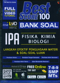Image of Best score 100 ilmu pengetahuan alam SMP/MTs 7-8-9